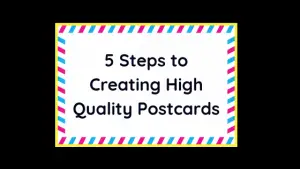 how to make a high quality postcard