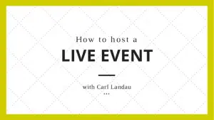 how-to-host-a-live-event