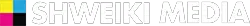 Shweiki Media Logo With White Text