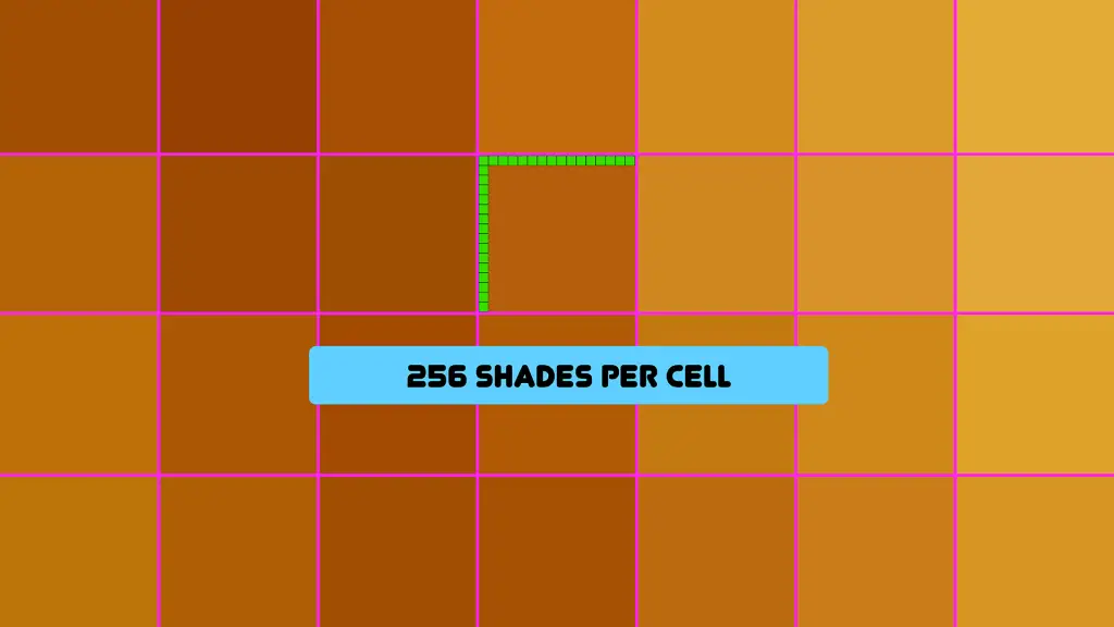 256 Shades Per Cell